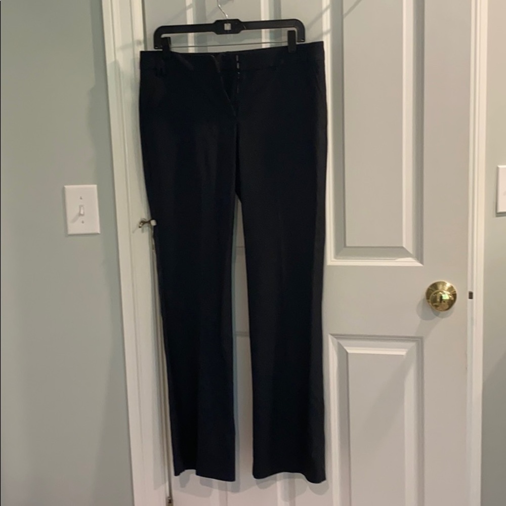 Black and white dress pants